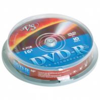 Диск DVD-R VS 4,7 Gb Cake Box (упаковка на шпиле), КОМПЛЕКТ 10 шт., VSDVDRCB1001 Диск DVD-R VS 4,7 Gb Cake Box (упаковка на шпиле), КОМПЛЕКТ 10 шт., VSDVDRCB1001