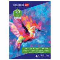 Бумага для пастели БОЛЬШАЯ А3, 20 л., 200г/м2, слоновая кость ГОЗНАК 200 г/м2, тиснение Холст, BRAUBERG ART, 126305 Бумага для пастели БОЛЬШАЯ А3, 20 л., 200г/м2, слоновая кость ГОЗНАК 200 г/м2, тиснение Холст, BRAUBERG ART, 126305