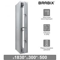 Шкаф (секция без стенки) металлический для одежды BRABIX "LK 02-30", УСИЛЕННЫЙ, 1830х300х500 мм, 291134, S230BR421202 Шкаф (секция без стенки) металлический для одежды BRABIX "LK 02-30", УСИЛЕННЫЙ, 1830х300х500 мм, 291134, S230BR421202