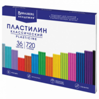 Пластилин классический BRAUBERG "АКАДЕМИЯ КЛАССИЧЕСКАЯ", 36 цветов, 720 г, СТЕК, ВЫСШЕЕ КАЧЕСТВО, 106425 Пластилин классический BRAUBERG "АКАДЕМИЯ КЛАССИЧЕСКАЯ", 36 цветов, 720 г, СТЕК, ВЫСШЕЕ КАЧЕСТВО, 106425