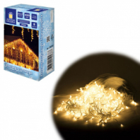 Электрогирлянда-бахрома уличная 25х0,7 м, 400 LED, тёплый белый, 220 V, контроллер, ЗОЛОТАЯ СКАЗКА, 592551 Электрогирлянда-бахрома уличная 25х0,7 м, 400 LED, тёплый белый, 220 V, контроллер, ЗОЛОТАЯ СКАЗКА, 592551