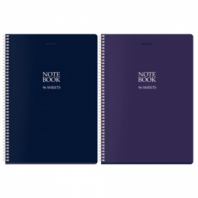 Тетрадь А4, 96 л., BRAUBERG, гребень, клетка, матовая ламинация, "NoteBookMono" (микс в спайке), 405315 Тетрадь А4, 96 л., BRAUBERG, гребень, клетка, матовая ламинация, "NoteBookMono" (микс в спайке), 405315