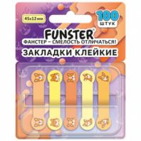 Закладки клейкие Z-сложения FUNSTER (ФАНСТЕР) "Корги", 45х12 мм, 100 шт. (5 цветов х 20 листов), в диспенсере, 116695 Закладки клейкие Z-сложения FUNSTER (ФАНСТЕР) "Корги", 45х12 мм, 100 шт. (5 цветов х 20 листов), в диспенсере, 116695