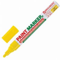 Маркер-краска лаковый (paint marker) 4 мм, ЖЕЛТЫЙ, БЕЗ КСИЛОЛА (без запаха), алюминий, BRAUBERG PROFESSIONAL, 150872 Маркер-краска лаковый (paint marker) 4 мм, ЖЕЛТЫЙ, БЕЗ КСИЛОЛА (без запаха), алюминий, BRAUBERG PROFESSIONAL, 150872
