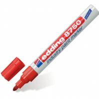 Маркер-краска лаковый (paint marker) EDDING 8750, КРАСНЫЙ, 2-4 мм, круглый наконечник, алюминиевый корпус, E-8750/2 Маркер-краска лаковый (paint marker) EDDING 8750, КРАСНЫЙ, 2-4 мм, круглый наконечник, алюминиевый корпус, E-8750/2