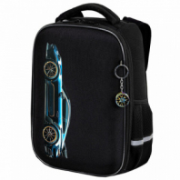 Ранец BRAUBERG LIGHT, 1 отделение, с брелоком, Vertical car, 36х26х13 см, 273110
