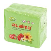 Салфетки бумажные 100 штук, 24х24 см, LAIMA, зелёные (пастельный цвет), 100% целлюлоза, 111791 Салфетки бумажные 100 штук, 24х24 см, LAIMA, зелёные (пастельный цвет), 100% целлюлоза, 111791