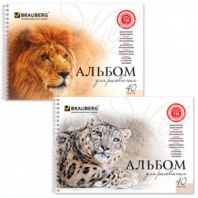 Альбом для рисования, А4, 40 листов, гребень, обложка картон, BRAUBERG, 205х290 мм, "Благородные кошки" (2 вида), 102831 Альбом для рисования, А4, 40 листов, гребень, обложка картон, BRAUBERG, 205х290 мм, "Благородные кошки" (2 вида), 102831