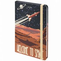 Блокнот с резинкой в клетку 96 л., А5, 145х203 мм, твердая обложка, BRAUBERG, "SpaceX", 113724 Блокнот с резинкой в клетку 96 л., А5, 145х203 мм, твердая обложка, BRAUBERG, "SpaceX", 113724