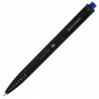 Ручка шариковая масляная автоматическая BRAUBERG "BLACK PEN RT", СИНЯЯ, игольчатый наконечник 0,7 мм, линия письма 0,35 мм, 144326 Ручка шариковая масляная автоматическая BRAUBERG "BLACK PEN RT", СИНЯЯ, игольчатый наконечник 0,7 мм, линия письма 0,35 мм, 144326