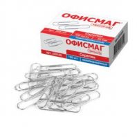 Скрепки ОФИСМАГ, 33 мм, никелированные, 100 шт., в картонной коробке, 225153 Скрепки ОФИСМАГ, 33 мм, никелированные, 100 шт., в картонной коробке, 225153