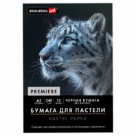 Бумага для пастели АБРАЗИВНАЯ А3 в папке, 15 листов, ЧЕРНАЯ, 240 г/м2, BRAUBERG ART, 117766 Бумага для пастели АБРАЗИВНАЯ А3 в папке, 15 листов, ЧЕРНАЯ, 240 г/м2, BRAUBERG ART, 117766