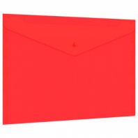 Папка-конверт с кнопкой прозрачная А4, BRAUBERG "UNIVERSAL", до 100 листов, красная, 0,15 мм, 273073 Папка-конверт с кнопкой прозрачная А4, BRAUBERG "UNIVERSAL", до 100 листов, красная, 0,15 мм, 273073