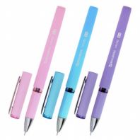 Ручка гелевая с грипом BRAUBERG "VIVID PASTEL", СИНЯЯ, корпус ассорти, игольчатый узел 0,5 мм, линия письма 0,35 мм, 144539 Ручка гелевая с грипом BRAUBERG "VIVID PASTEL", СИНЯЯ, корпус ассорти, игольчатый узел 0,5 мм, линия письма 0,35 мм, 144539