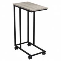 Стол журнальный BRABIX "LOFT CT-001", 450х250х680 мм, на колёсах, металлический каркас, цвет дуб антик, 641860 Стол журнальный BRABIX "LOFT CT-001", 450х250х680 мм, на колёсах, металлический каркас, цвет дуб антик, 641860