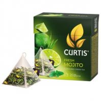 Чай CURTIS "Fresh Mojito" зеленый, 20 пирамидок по 1,7 г, 102210 Чай CURTIS "Fresh Mojito" зеленый, 20 пирамидок по 1,7 г, 102210