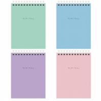 Блокнот МАЛЫЙ ФОРМАТ А6, 108х145 мм, 40 л., гребень, картон, клетка, BRAUBERG "Minimal Pastel", 116429 Блокнот МАЛЫЙ ФОРМАТ А6, 108х145 мм, 40 л., гребень, картон, клетка, BRAUBERG "Minimal Pastel", 116429