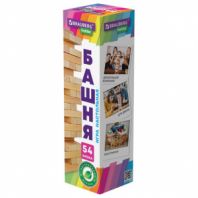 Игра настольная "БАШНЯ", 54 деревянных блока, BRAUBERG HOBBY, 665492 Игра настольная "БАШНЯ", 54 деревянных блока, BRAUBERG HOBBY, 665492
