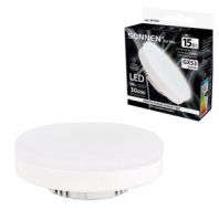 Лампа светодиодная SONNEN EXTRA, 15 (130) Вт, GX53, таблетка, нейтральный белый, 30000 ч, LED 15W-4000-GX53, 457935