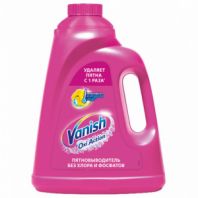 Средство для удаления пятен 2 л VANISH "Oxi Action" без хлора, для белых и цветных тканей, 8078307 Средство для удаления пятен 2 л VANISH "Oxi Action" без хлора, для белых и цветных тканей, 8078307