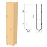 Шкаф закрытый "Канц", 350х350х1830 мм, цвет бук невский (КОМПЛЕКТ) Шкаф закрытый "Канц", 350х350х1830 мм, цвет бук невский (КОМПЛЕКТ)