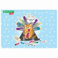 Настольное покрытие BRAUBERG KIDS для труда и творческих занятий, ПВХ, "Art throne", 50х35 см, 272359