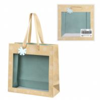 Пакет подарочный (1 шт.) новогодний, 20х8х20 см, "Snowflakes", прозрачное окно, крафт, ЗОЛОТАЯ СКАЗКА, 592444 Пакет подарочный (1 шт.) новогодний, 20х8х20 см, "Snowflakes", прозрачное окно, крафт, ЗОЛОТАЯ СКАЗКА, 592444