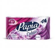Бумага туалетная быт., спайка 8 шт., 4-слойная (8х16,5м), PAPIA DELUXE, аромат Dolce Vita, 5080749 Бумага туалетная быт., спайка 8 шт., 4-слойная (8х16,5м), PAPIA DELUXE, аромат Dolce Vita, 5080749