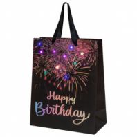 Пакет подарочный (1 штука) 26x13x32 см (L), "LED Bag", черный, ЗОЛОТАЯ СКАЗКА, 700836 Пакет подарочный (1 штука) 26x13x32 см (L), "LED Bag", черный, ЗОЛОТАЯ СКАЗКА, 700836