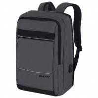 Рюкзак HEIKKI ELECT (ХЕЙКИ) универсальный, отделение для ноутбука, USB-порт, серый, 44х30х16 см, 273863 Рюкзак HEIKKI ELECT (ХЕЙКИ) универсальный, отделение для ноутбука, USB-порт, серый, 44х30х16 см, 273863