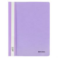 Скоросшиватель пластиковый BRAUBERG "Pastel" А4, 130/180 мкм, лиловый, 270456 Скоросшиватель пластиковый BRAUBERG "Pastel" А4, 130/180 мкм, лиловый, 270456