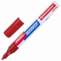 Маркер-краска лаковый EXTRA (paint marker) 4 мм, КРАСНЫЙ, УСИЛЕННАЯ НИТРО-ОСНОВА, BRAUBERG, 151980 Маркер-краска лаковый EXTRA (paint marker) 4 мм, КРАСНЫЙ, УСИЛЕННАЯ НИТРО-ОСНОВА, BRAUBERG, 151980